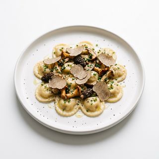 Lunettes De Foie Con Setas Y Trufa