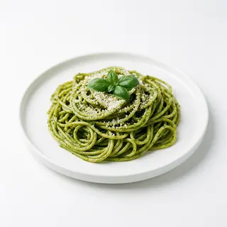 Espaguetis pesto