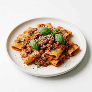 Paccheri al ragu' siciliano