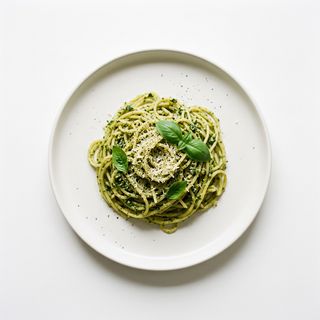 Espaguetis Con Pesto