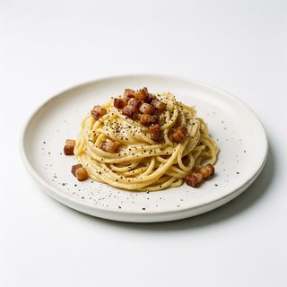 Spaghetto carbonara siciliana