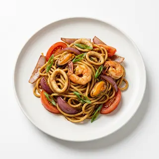 Tallarines Con Mariscos