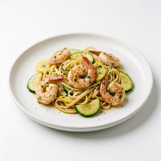 Pasta De Gambas Y Calabacín
