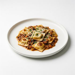 Agnolotti alla piemontese al ragú