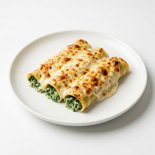 Canelones de espinacas y queso de cabra (3uni)