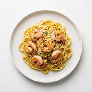 Tallarines Con Gambas