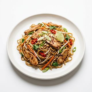 Chow Mein Thai de Frango