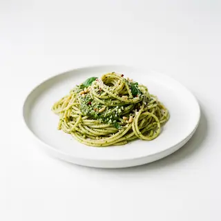Espaguetis Con Pesto