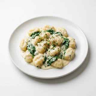 Gnocci gorgonzola e spinace