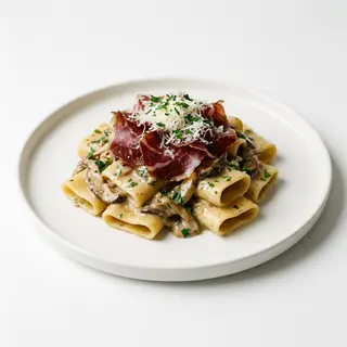 PACCHERI AI FUNGHI BOLETUS E CECINA DI LEÓN