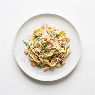 Papardelle al salmón