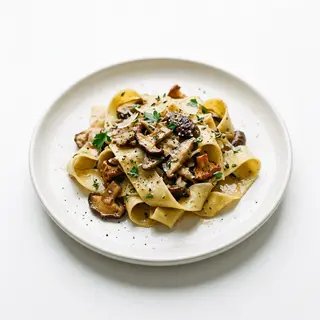 Pappardelle Con Champiñones