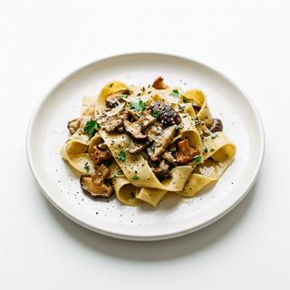 Pappardelle Con Champiñones