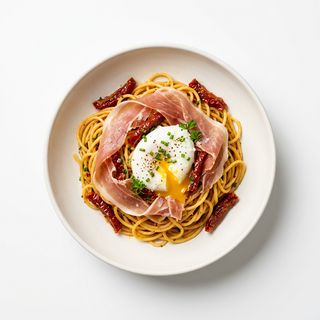 Pasta A La Española Jamón Serrano