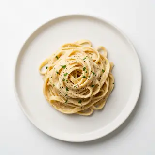 Pasta con crema de quesos