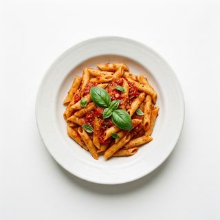 Penne cu rosii si busuioc