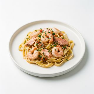 Tagliatelle salmón