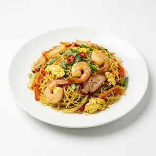 Fideos Singapur Fritos Con Tres Delicias