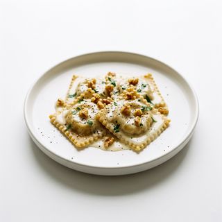 Raviolis De Higos Y Queso De Cabra