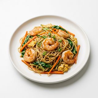 049. Spaghetti di riso ai gamberi