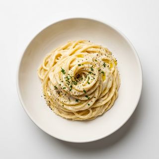 Espaguetis Con Salsa 4 Quesos