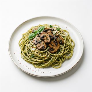 Spaghetti Al Pesto Fresco Della Casa