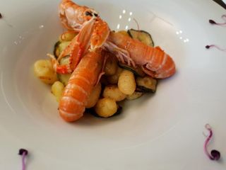 Gnocchi scampi e zucchine