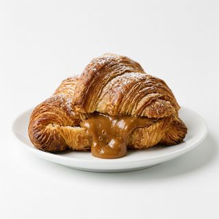 Croissant Casero Relleno De Dulce De Leche