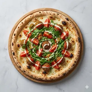 Pizza De Falafel
