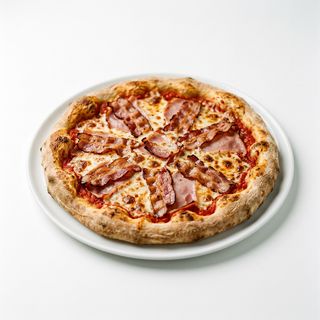 Pizza Sin Gluten De Bacon Y Jamón York (30 Cm.)