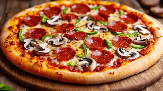 Pizza De Pepperoni y Champis