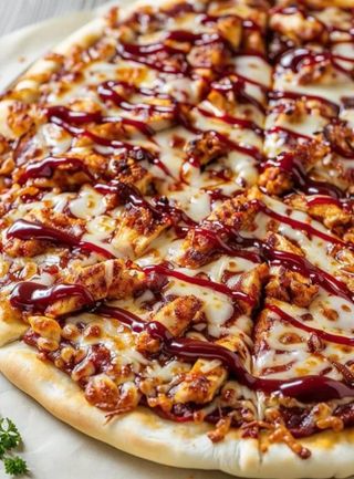 Pizza Con Barbacoa Y Kebab