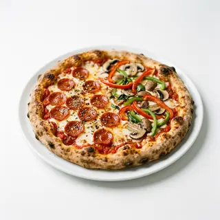21. PIZZA AL GUSTO O "MITAD Y MITAD"