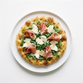 Pizza Focaccia Con Jamón Serrano (33 Cm.)
