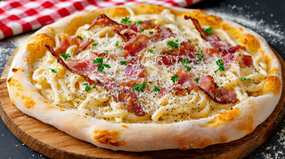 Pizza Carbonara familiar