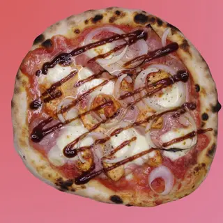 Pizza Salsa Barbacoa, Ternera, Mozzarella Y Bacon