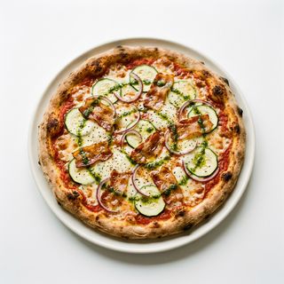 Pizza Artesana Clásica De Calabacín (30 Cm.)