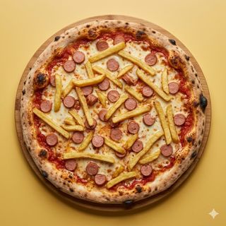 Pizza De Salchicha Y Patatas (33 Cm.)