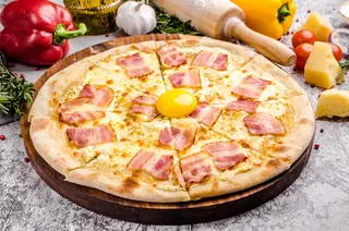 Pizza Carbonara, Medio Metro Cuadrada XXXL