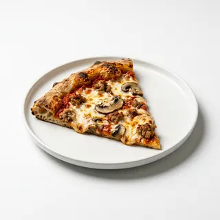 Pizza De Champiñones Y Salchicha Italiana (Porción)