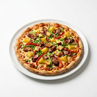 Pizza Salteado de Patatas, Mediana Redonda (33 cm.)