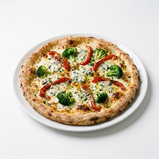 Pizza Gourmet De Queso Azul Y Pimientos Asados (30 Cm.)