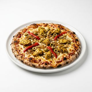 Pizza De Parrilla Picante Especial (29 Cm. A 31 Cm. Aprox.)