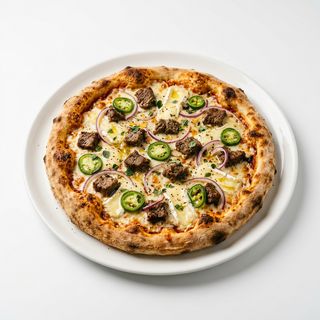 Pizza Gourmet De Ternera Con Jalapeños (30 Cm.)