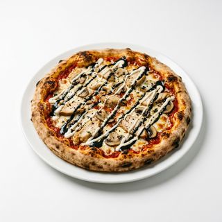 Pizza Gourmet De Tahini Y Pollo (30 Cm.)