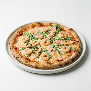 Gamberi e salmone