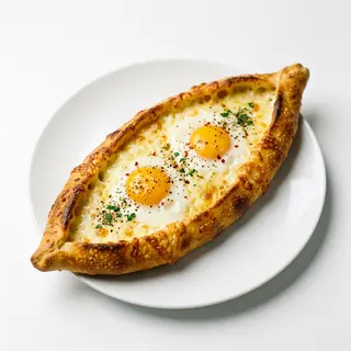Pide de queso y huevos