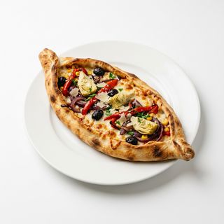 Pide vegetal mozzarella