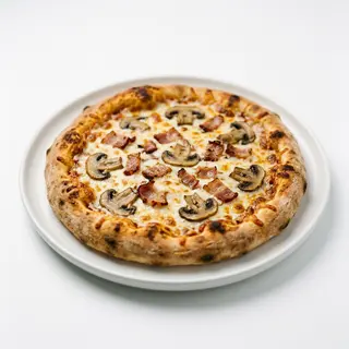 Pizza Bacon Queso Y Champiñones (26 Cm.)