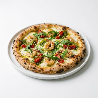 Pizza Especial Pesto E Gamberi (33 Cm.)